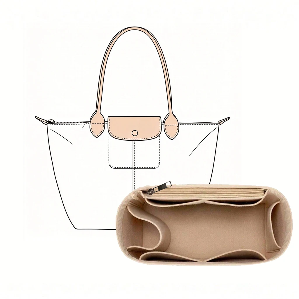 Cosmetic Bags - 가방 정리용 펠트 파우치, 여성용 화장품