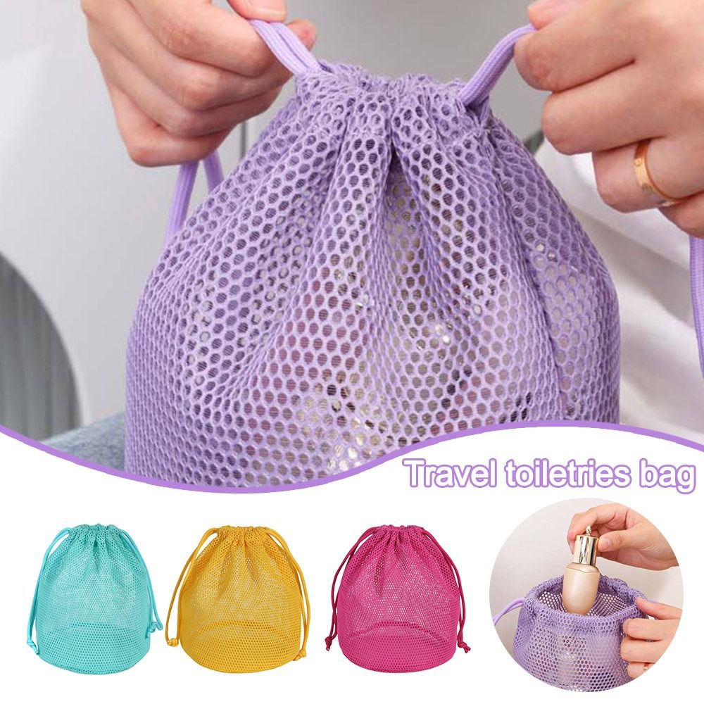 Cosmetic Bags - 새로운 도파민 컬러 화장품 파우치, 메시