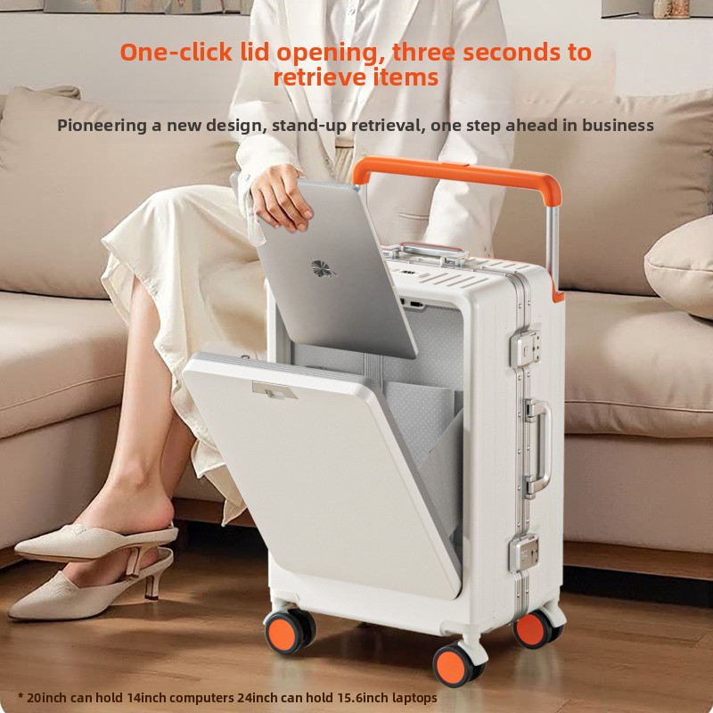 Spinner Wheel Rolling Suitcase 20 Inch - 20/24/26인치 알루미늄 프레임 러기지, 전면 개방형