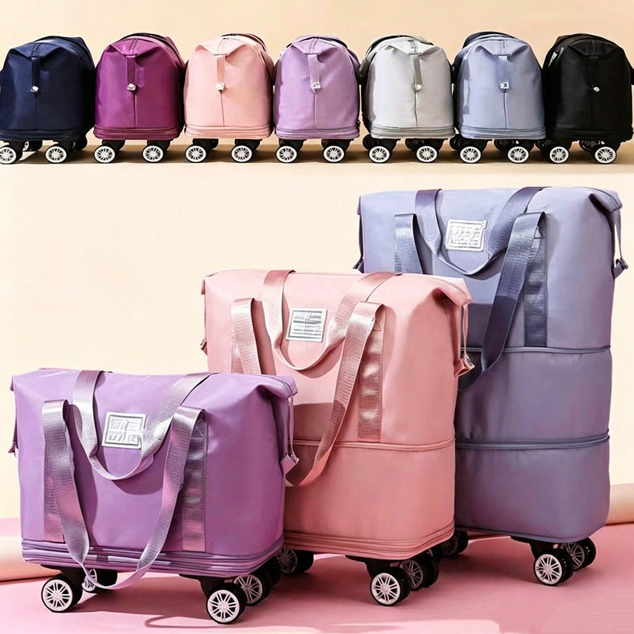 확장 가능한 롤링 더플 백, 360도 회전 기능이 있는 - Foldable Rolling Luggage Bag 리뷰 및 가격