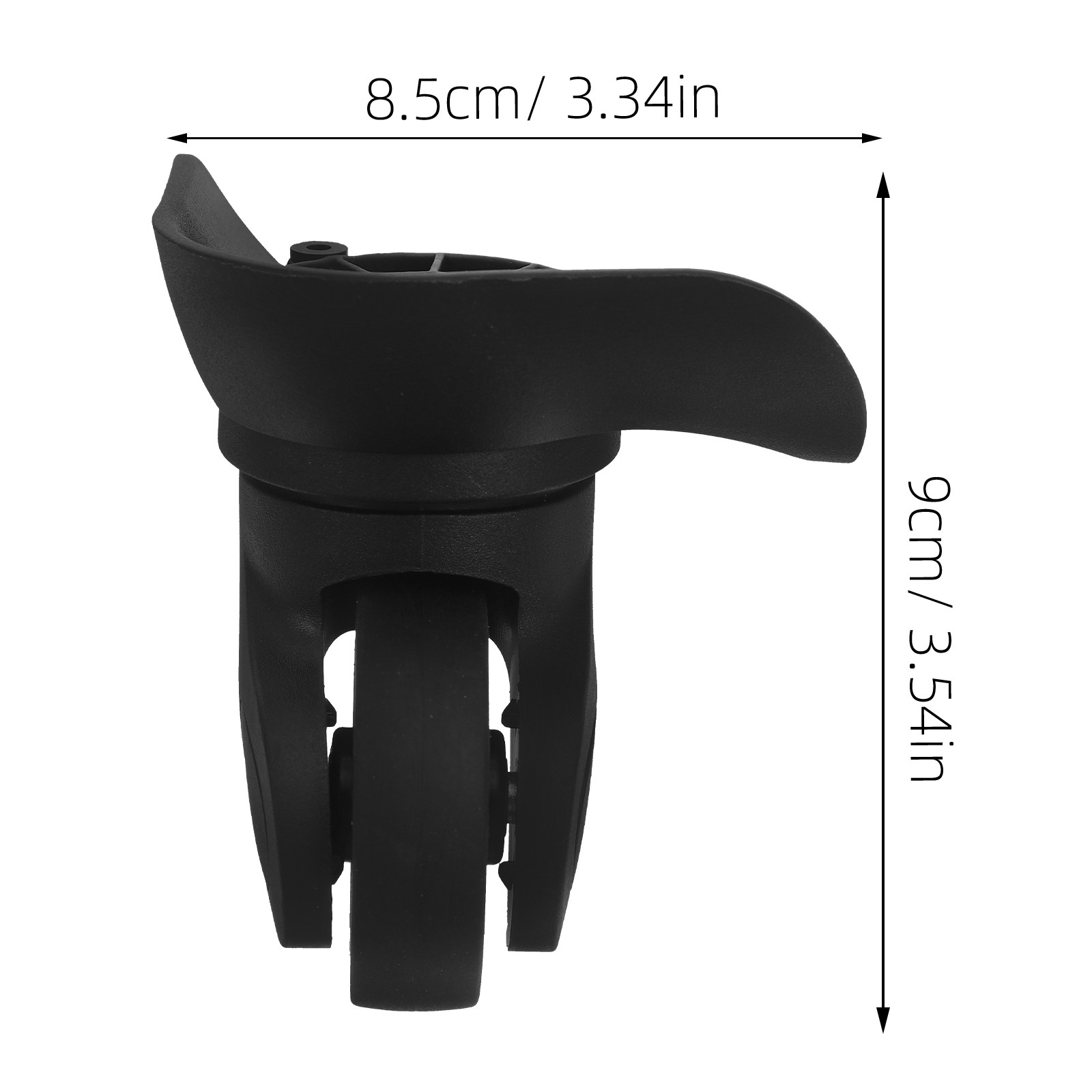 2개입, 범용 수하물 가방 바퀴 교체용, 검은색, 회전 - Silent Replacement Luggage Wheels 리뷰 및 가격